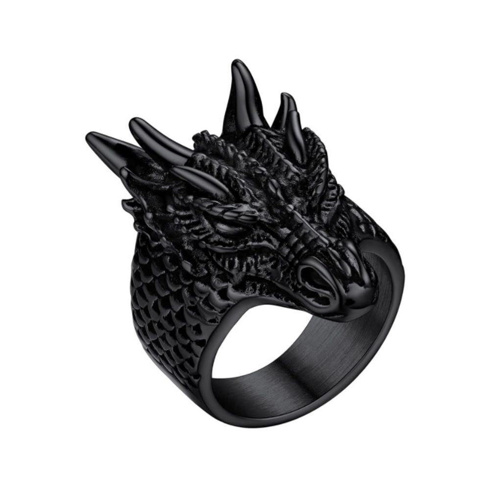 18k Dragon Game of Thrones Ring Luxurious Gold